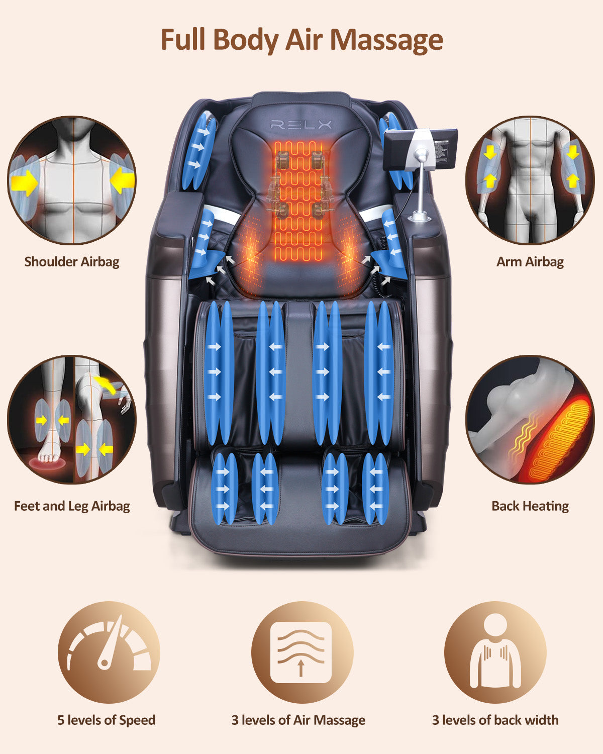 RELX Mars Pro AI Voice Controlled Massage Chair